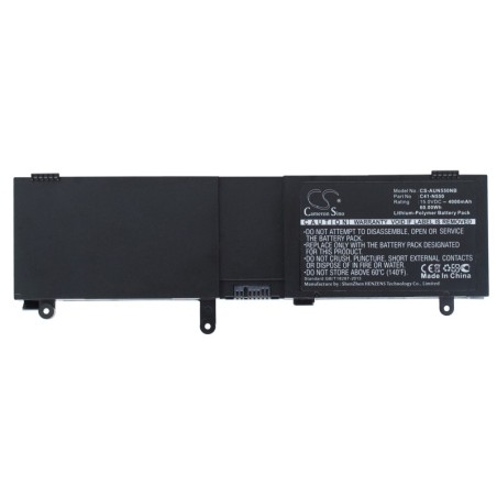 Batterie pour Asus N550JX-CM037H (4000 mAh/60 Wh, 15 V)