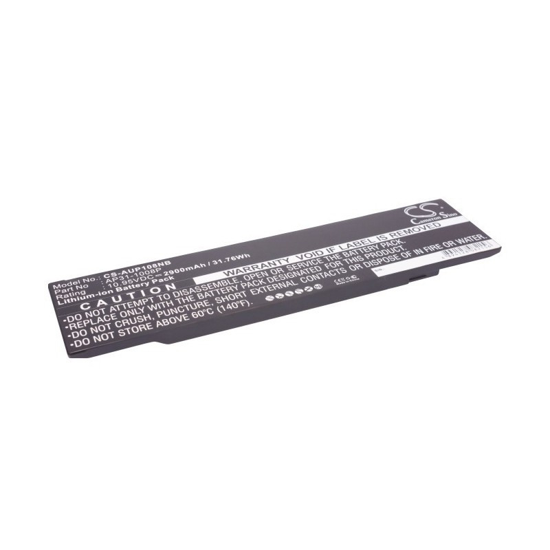 Batterie pour Asus Eee PC 1008 (2900 mAh/31.76 Wh, 10.95 V)