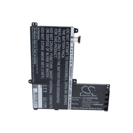 Batterie pour Asus C41-N541 (4500 mAh/66.6 Wh, 14.8 V)
