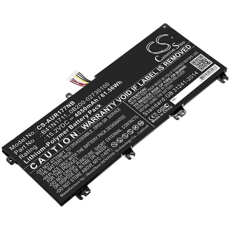 Batterie pour Asus FX705DD (4050 mAh/61.56 Wh, 15.2 V)