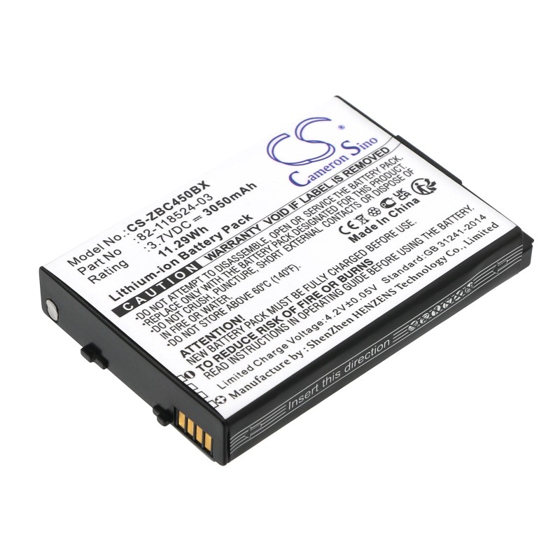 Batterie pour Zebra MC45 (3050 mAh/11.29 Wh, 3.7 V)