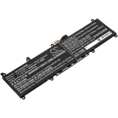 Batterie pour Asus X330FA-2G (3600 mAh/41.58 Wh, 11.55 V)