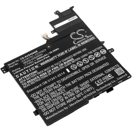 Batterie pour Asus V406UA (5000 mAh/38.5 Wh, 7.7 V)