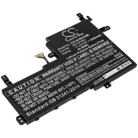 Batterie pour Asus V531FA (3550 mAh/40.9 Wh, 11.52 V)