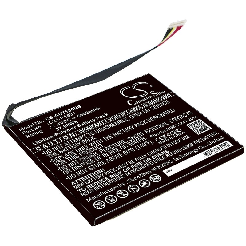 Batterie pour Asus Transformer AIO P1801-T (5000 mAh/37 Wh, 7.4 V)