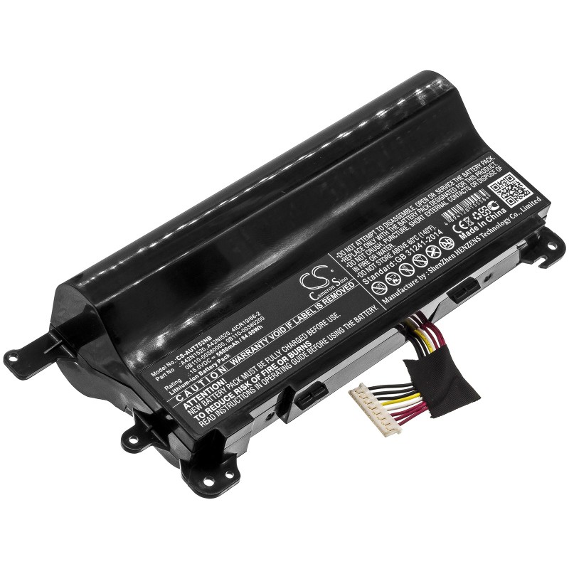 Batterie pour Asus G752VS-GC123T (5600 mAh/84 Wh, 15 V)