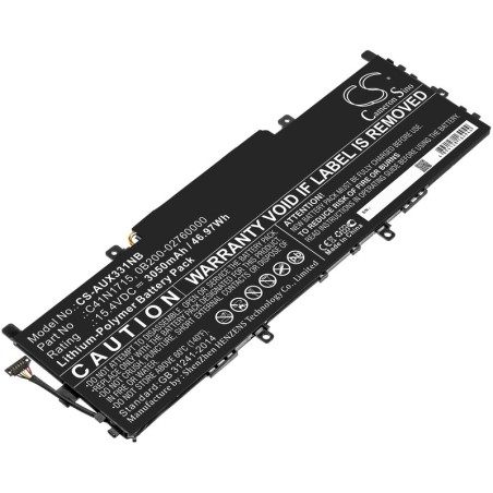 Batterie pour Asus C41N1715 (3050 mAh/46.97 Wh, 15.4 V)