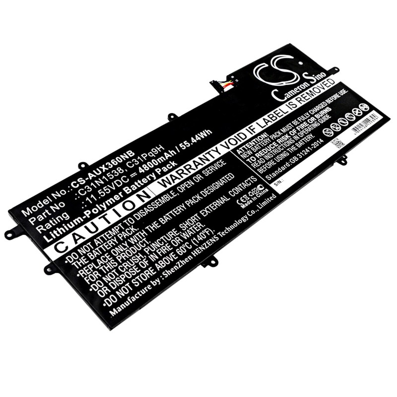 Batterie pour Asus Zenbook Flip UX360UA-C4152T (4800 mAh/55.44 Wh, 11.55 V)