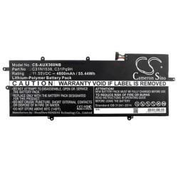 Batterie pour Asus Zenbook Flip UX360UA-C4152T (4800 mAh/55.44 Wh, 11.55 V)