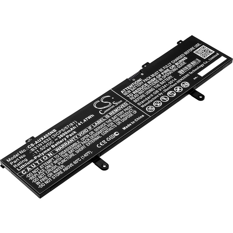 Batterie pour Asus X405UA (3600 mAh/41.47 Wh, 11.52 V)