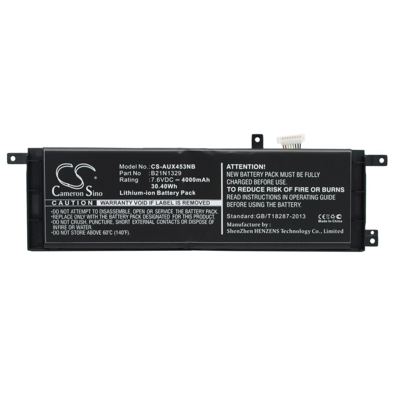 Batterie pour Asus X453MA-WX152B (4000 mAh/30.4 Wh, 7.6 V)