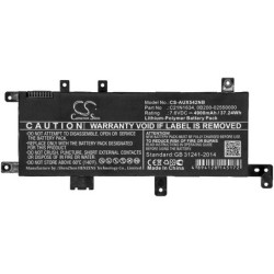 Batterie pour Asus R542UQ (4900 mAh/37.24 Wh, 7.6 V)
