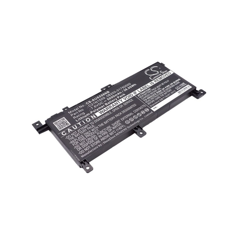 Batterie pour Asus K556UQ-XX1073D (5000 mAh/38 Wh, 7.6 V)