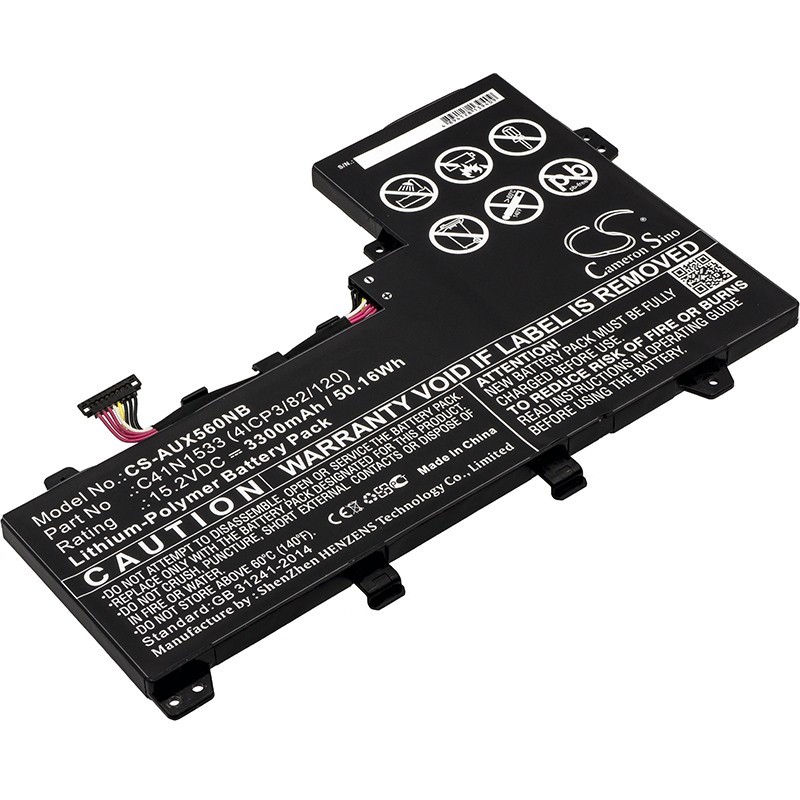 Batterie pour Asus UX560UQ-1C (3300 mAh/50.16 Wh, 15.2 V)