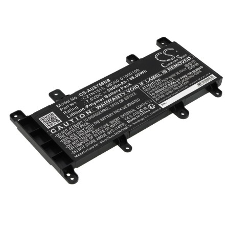 Batterie pour Asus K756UX-TY148T (5000 mAh/38 Wh, 7.6 V)