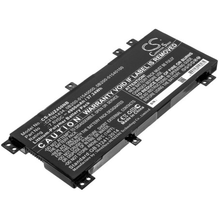 Batterie pour Asus Z450 (4900 mAh/37.24 Wh, 7.6 V)