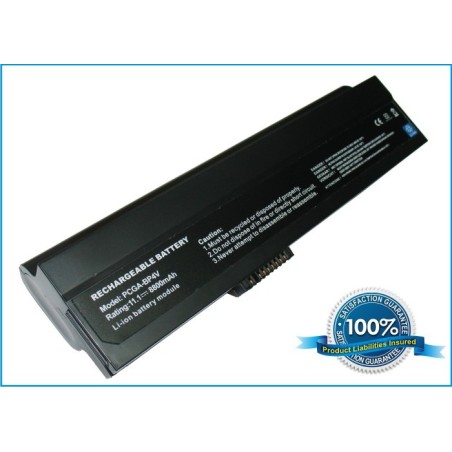 Batterie pour Sony VGN-B100B07 (8800 mAh/97.68 Wh, 11.1 V)