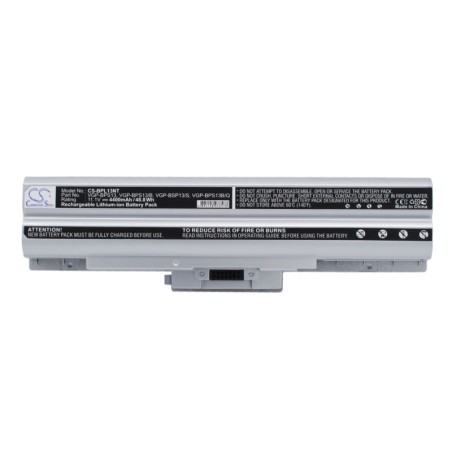 Batterie pour Sony VGN-SR165E/B (4400 mAh/48.84 Wh, 11.1 V)