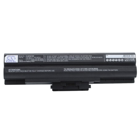 Batterie pour Sony VAIO VGN-AW41ZF/B (4400 mAh/48.84 Wh, 11.1 V)