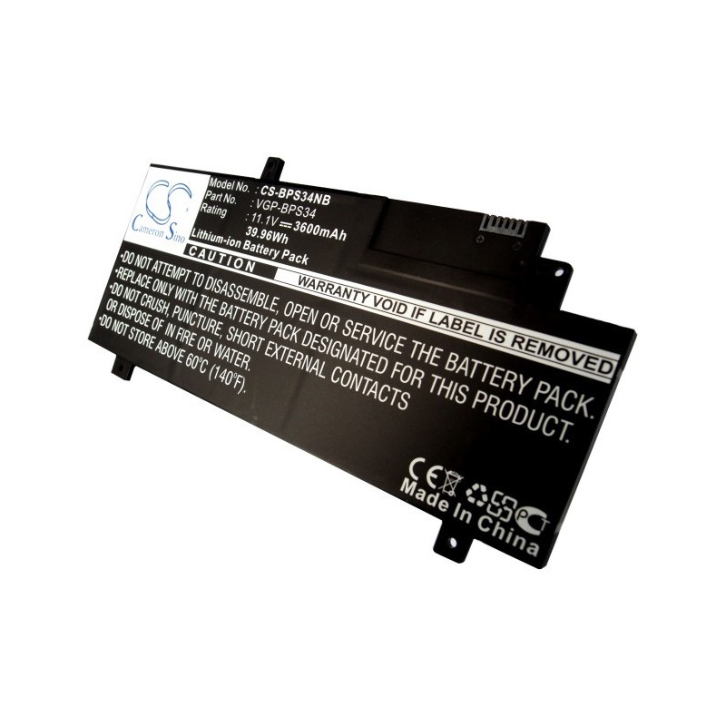 Batterie pour Sony SVF15A13CWB (3600 mAh/39.96 Wh, 11.1 V)