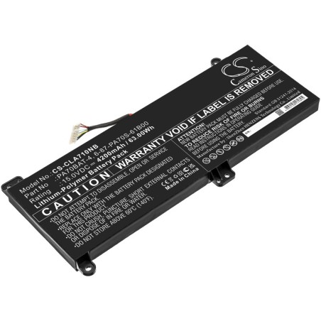 Batterie pour Powerspec PowerSpec 1710 (4200 mAh/63 Wh, 15 V)