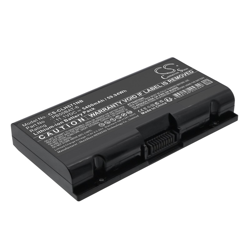 Batterie pour Powerspec PowerSpec 1720 (5400 mAh/59.94 Wh, 11.1 V)
