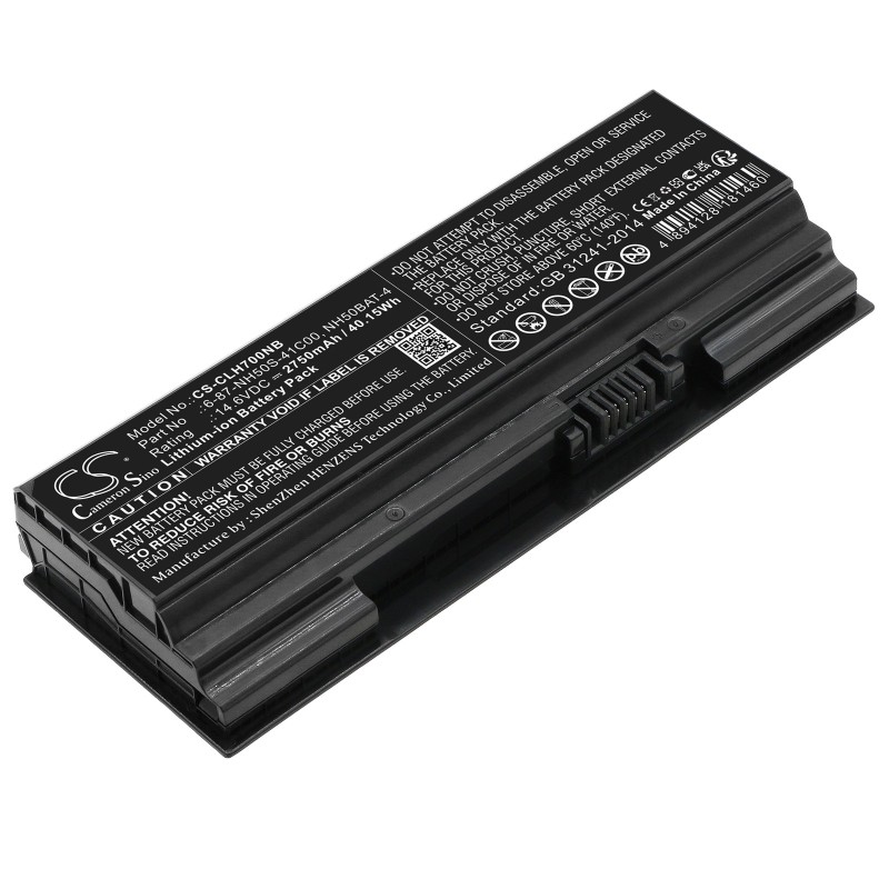 Batterie pour Clevo NH50RA (2750 mAh/40.15 Wh, 14.6 V)