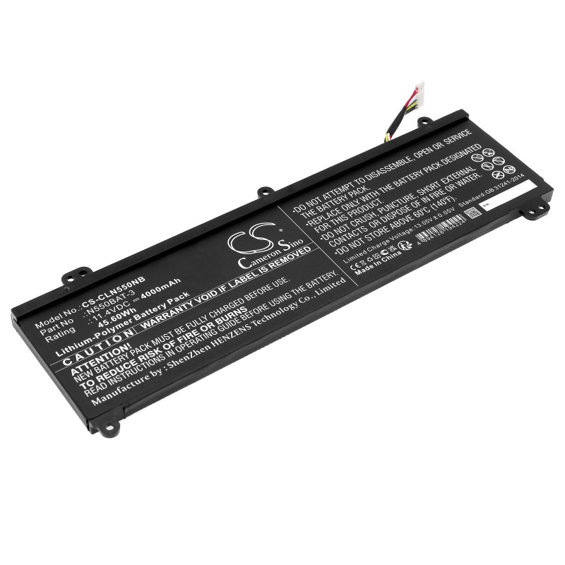Batterie pour Clevo N551RN (4000 mAh/45.6 Wh, 11.4 V)