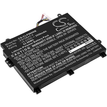 Batterie pour Schenker Key AI Laptop (3550 mAh/53.96 Wh, 15.2 V)