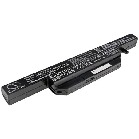 Batterie pour Clevo W650RN (4400 mAh/48.84 Wh, 11.1 V)