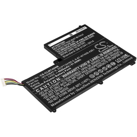 Batterie pour Terrans Force X411 (4600 mAh/51.06 Wh, 11.1 V)
