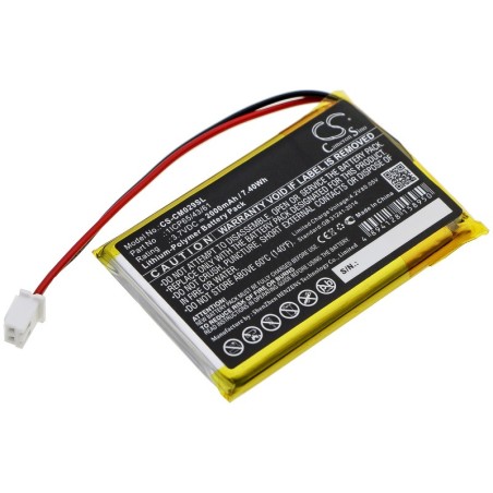 Batterie pour Custom Battery Pack 1ICP65/43/61 (2000 mAh/7.4 Wh, 3.7 V)