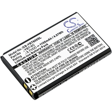 Batterie pour Custom Battery Pack YBT-6C (1100 mAh/4.07 Wh, 3.7 V)