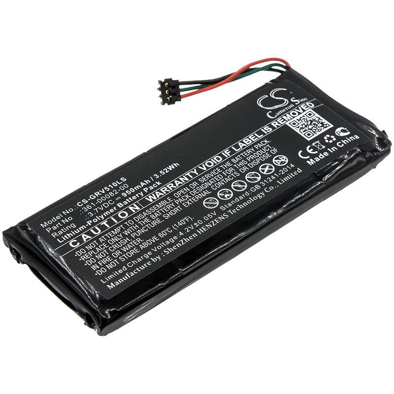 Batterie pour Garmin Varia RTL501 (950 mAh/3.52 Wh, 3.7 V)