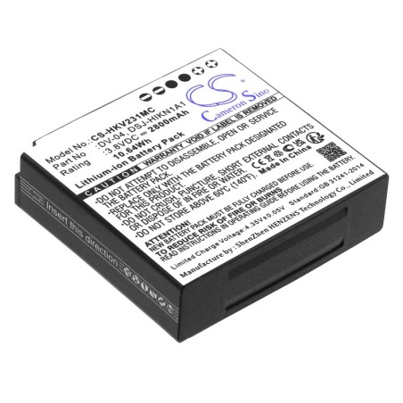 Batterie pour Hikvision DS-MH1310-N1(B) (2800 mAh/10.64 Wh, 3.8 V)