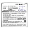 Batterie pour Hikvision DS-MH1310-N1 (2800 mAh/10.64 Wh, 3.8 V)