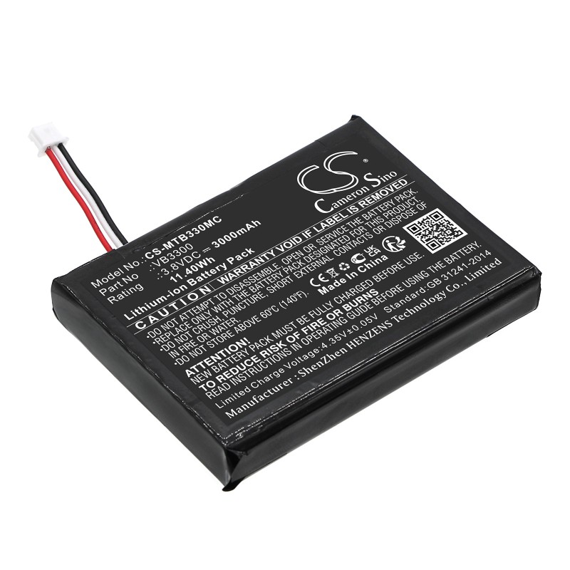 Batterie pour Motorola VB3300 (3000 mAh/11.4 Wh, 3.8 V)