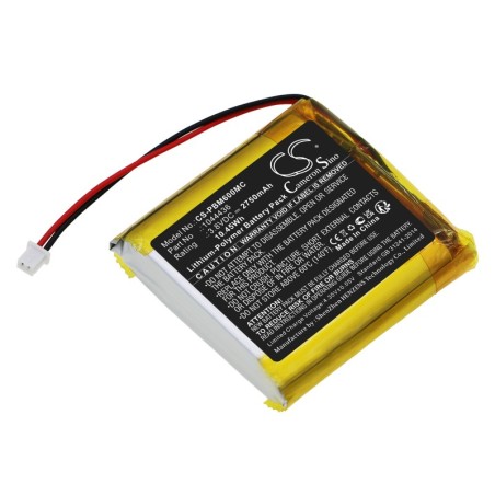 Batterie pour Pyle 1044436 (2750 mAh/10.45 Wh, 3.8 V)