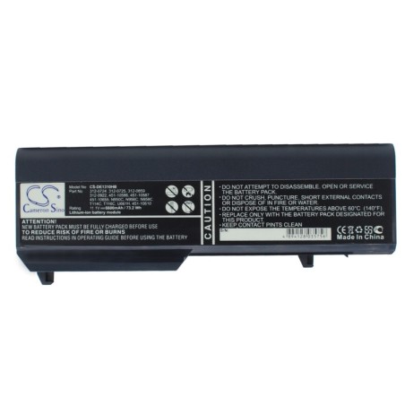 Batterie pour Dell 312-0725 (6600 mAh/73.26 Wh, 11.1 V)