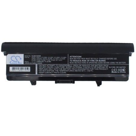 Batterie pour Dell GP952 (6600 mAh/73.26 Wh, 11.1 V)