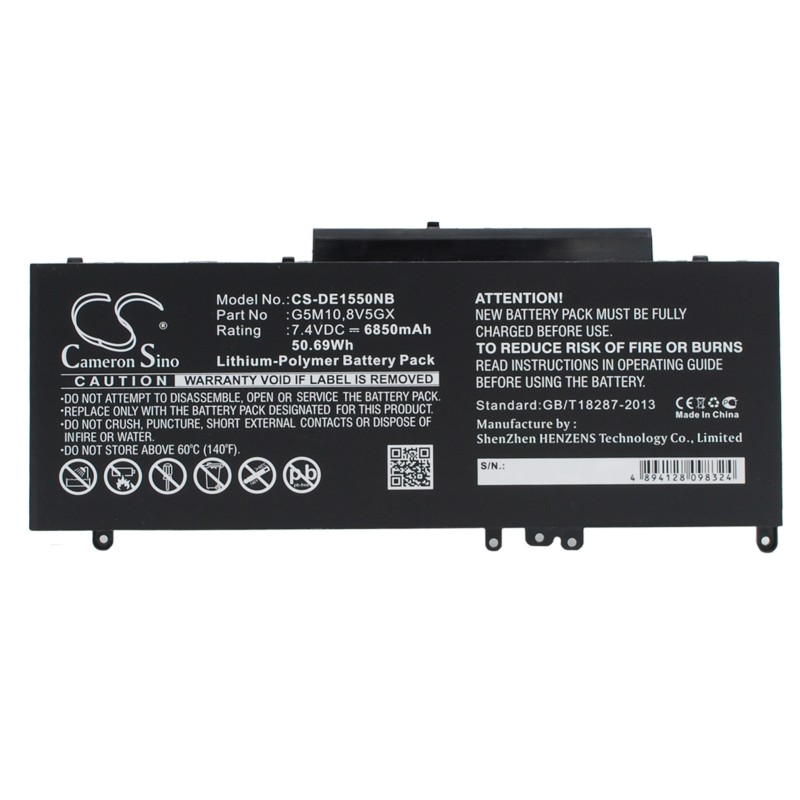 Batterie pour Dell G5m1o (6850 mAh/50.69 Wh, 7.4 V)