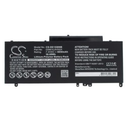 Batterie pour Dell TXF9M (6850 mAh/50.69 Wh, 7.4 V)