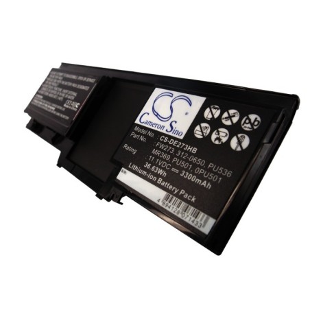 Batterie pour Dell MR369 (3300 mAh/36.63 Wh, 11.1 V)