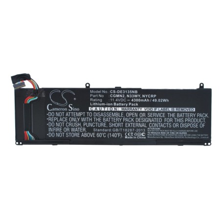 Batterie pour Dell CGMN2 (4300 mAh/49.02 Wh, 11.4 V)