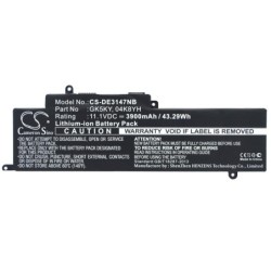 Batterie pour Dell 451-BBPG (3900 mAh/43.29 Wh, 11.1 V)