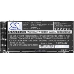 Batterie pour Dell 0FVWT4 (6600 mAh/73.26 Wh, 11.1 V)