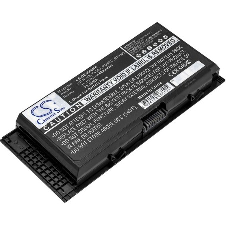 Batterie pour Dell Precision M6600 (6600 mAh/73.26 Wh, 11.1 V)
