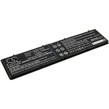 Batterie pour Dell Latitude E7250 (6300 mAh/46.62 Wh, 7.4 V)