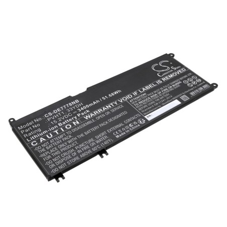 Batterie pour Dell P30E (3400 mAh/51.68 Wh, 15.2 V)