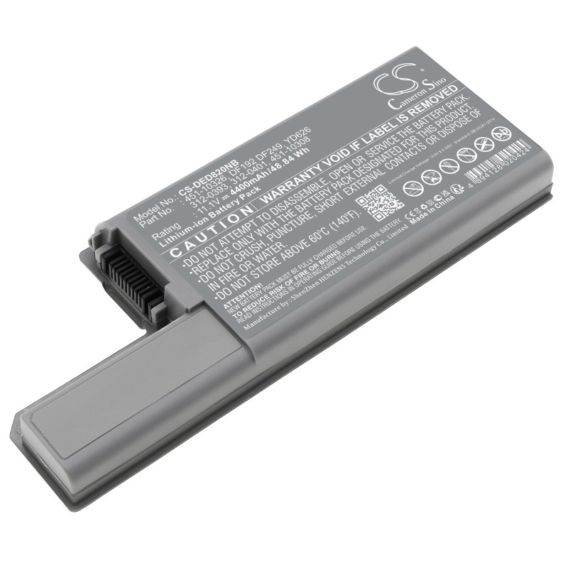 Batterie pour Dell DF192 (4400 mAh/48.84 Wh, 11.1 V)